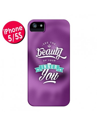 Coque Beauty Violet pour iPhone 5 et 5S - Javier Martinez