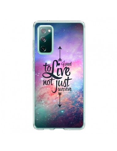 Coque Samsung Galaxy S20 I want to live Je veux vivre - Eleaxart