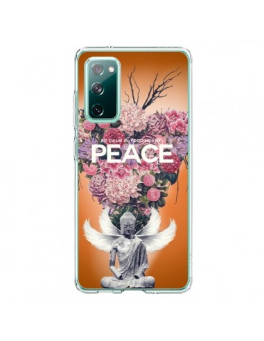 Coque Samsung Galaxy S20 Peace Fleurs Buddha - Eleaxart