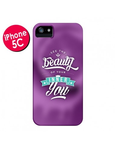 Coque Beauty Violet pour iPhone 5C - Javier Martinez