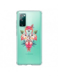 Coque Samsung Galaxy S20 Tropicales Flamingos Tropical...