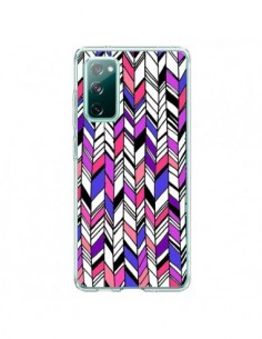 Coque Samsung Galaxy S20 Graphic Azteque Rose Violet -...