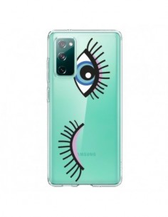 Coque Samsung Galaxy S20 Eyes Oeil Yeux Bleus...