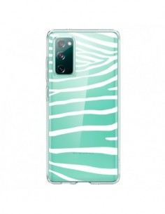 Coque Samsung Galaxy S20 Zebre Zebra Blanc Transparente -...
