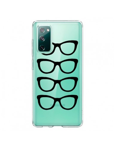 Coque Samsung Galaxy S20 Sunglasses Lunettes Soleil Noir Transparente - Project M