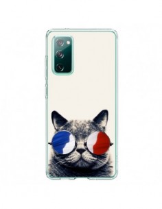 Coque Samsung Galaxy S20 Chat à lunettes françaises -...