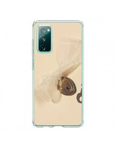 Coque Samsung Galaxy S20 Key to my heart Clef Amour - Irene Sneddon