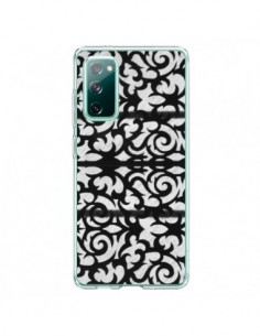 Coque Samsung Galaxy S20 Abstrait Noir et Blanc - Irene...