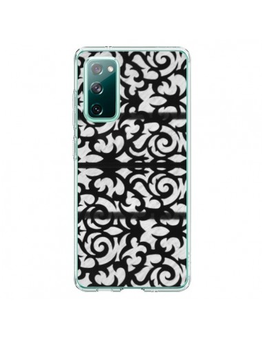 Coque Samsung Galaxy S20 Abstrait Noir et Blanc - Irene Sneddon