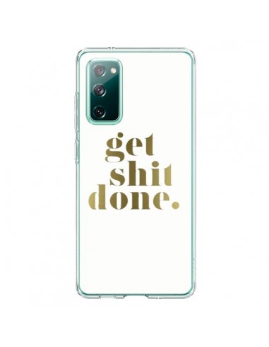 Coque Samsung Galaxy S20 Get Shit Done Doré - Shop Gasoline