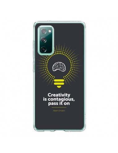 Coque Samsung Galaxy S20 Creativity is contagious, Einstein - Shop Gasoline