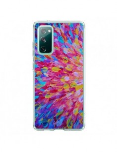 Coque Samsung Galaxy S20 Fleurs Bleues Roses Splash - Ebi...