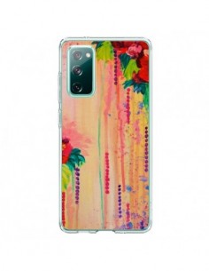 Coque Samsung Galaxy S20 Strawberry Confetti Flowers -...