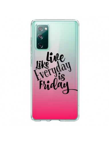 Coque Samsung Galaxy S20 Everyday Friday Vendredi Live Vis Transparente - Ebi Emporium