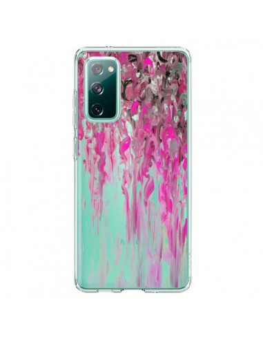 Coque Samsung Galaxy S20 Tempête Rose Transparente - Ebi Emporium