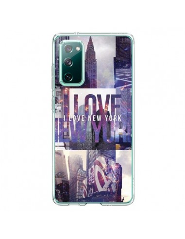 Coque Samsung Galaxy S20 I love New Yorck City violet - Javier Martinez