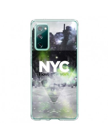 Coque Samsung Galaxy S20 I Love New York City Vert - Javier Martinez