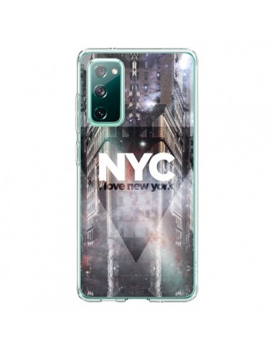 Coque Samsung Galaxy S20 I Love New York City Violet - Javier Martinez
