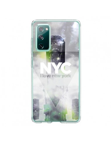Coque Samsung Galaxy S20 I Love New York City Gris Vert - Javier Martinez