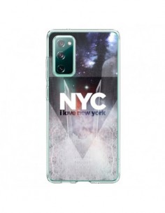 Coque Samsung Galaxy S20 I Love New York City Bleu -...