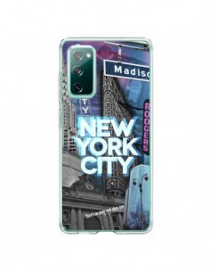 Coque Samsung Galaxy S20 New York City Buildings Bleu -...
