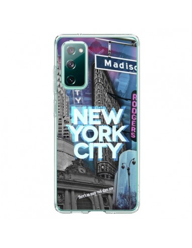 Coque Samsung Galaxy S20 New York City Buildings Bleu - Javier Martinez