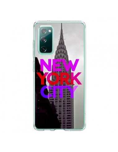 Coque Samsung Galaxy S20 New York City Rose Rouge - Javier Martinez