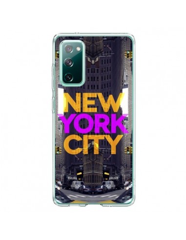 Coque Samsung Galaxy S20 New York City Orange Violet - Javier Martinez