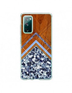 Coque Samsung Galaxy S20 Sequin Geometry Bois Azteque...