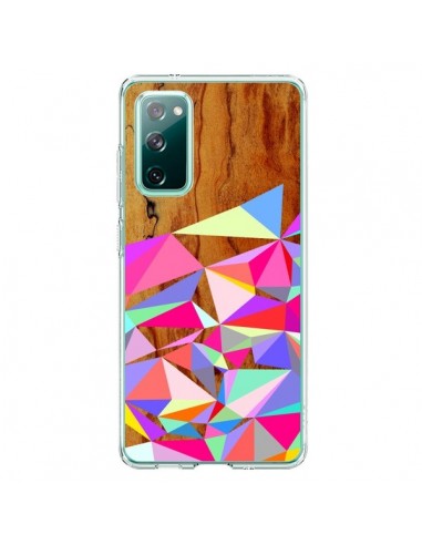 Coque Samsung Galaxy S20 Wooden Multi Geo Bois Azteque Aztec Tribal - Jenny Mhairi