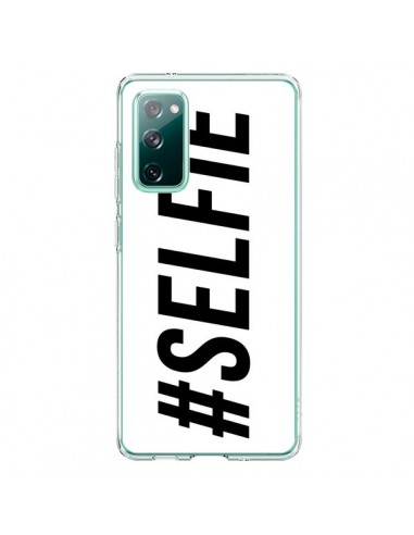 Coque Samsung Galaxy S20 Hashtag Selfie Blanc Horizontal - Jonathan Perez