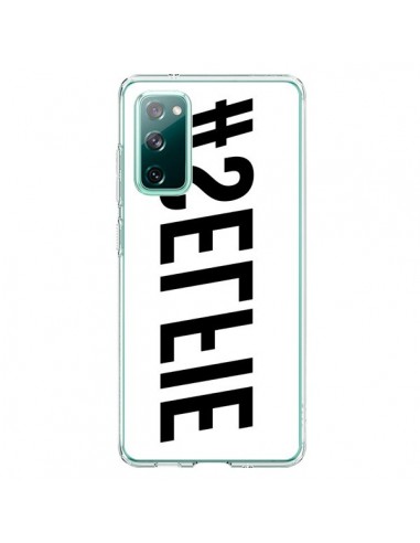 Coque Samsung Galaxy S20 Hashtag Selfie Noir Inversé Horizontal - Jonathan Perez