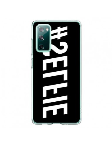 Coque Samsung Galaxy S20 Hashtag Selfie Blanc Inversé Horizontal - Jonathan Perez