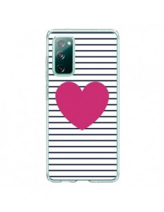 Coque Samsung Galaxy S20 Coeur Traits Marin - Jonathan Perez
