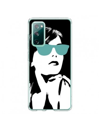 Coque Samsung Galaxy S20 Fille Lunettes Bleues - Jonathan Perez