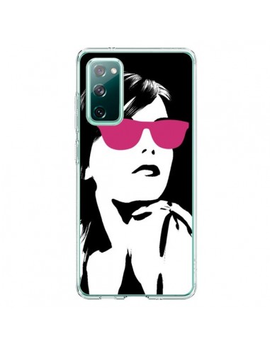 Coque Samsung Galaxy S20 Fille Lunettes Roses - Jonathan Perez