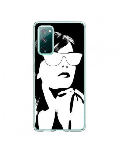 Coque Samsung Galaxy S20 Fille Lunettes Blanches - Jonathan Perez