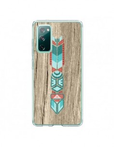 Coque Samsung Galaxy S20 Totem Tribal Azteque Bois Wood -...