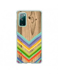 Coque Samsung Galaxy S20 Tribal Azteque Bois Wood -...