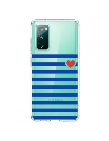 Coque Samsung Galaxy S20 Mariniere Coeur Love Transparente - Jonathan Perez
