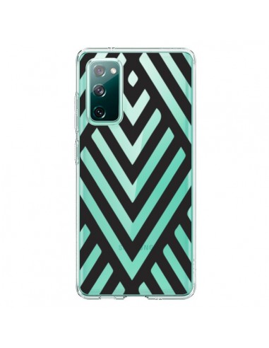 Coque Samsung Galaxy S20 Geometric Azteque Noir Transparente - Dricia Do