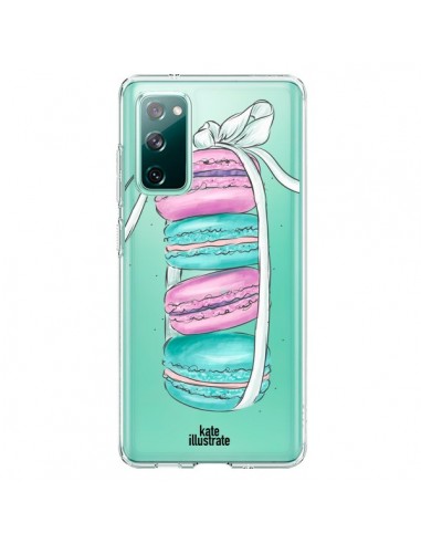 Coque Samsung Galaxy S20 Macarons Pink Mint Rose Transparente - kateillustrate