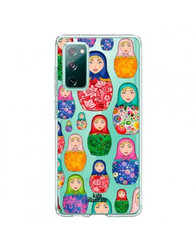 Coque Samsung Galaxy S20 Matryoshka Dolls Poupées Russes Transparente - kateillustrate