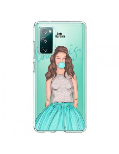 Coque Samsung Galaxy S20 Bubble Girls Tiffany Bleu Transparente - kateillustrate