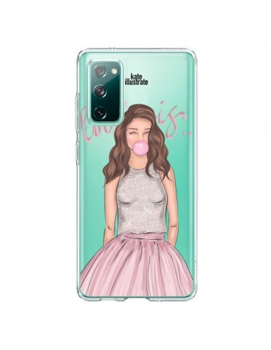 Coque Samsung Galaxy S20 Bubble Girl Tiffany Rose Transparente - kateillustrate