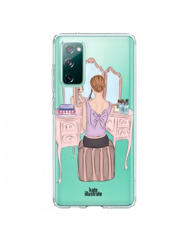 Coque Samsung Galaxy S20 Vanity Coiffeuse Make Up Transparente - kateillustrate