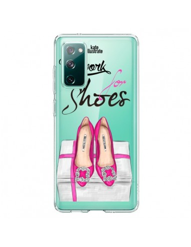 Coque Samsung Galaxy S20 I Work For Shoes Chaussures Transparente - kateillustrate