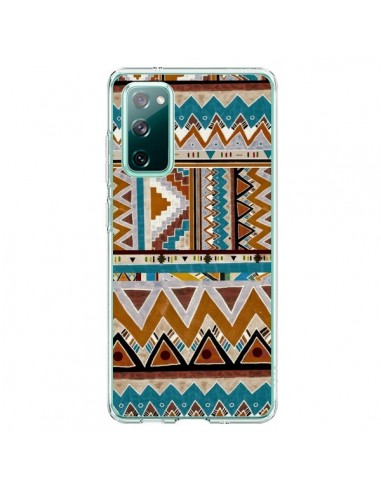 Coque Samsung Galaxy S20 Azteque Vert Marron - Kris Tate