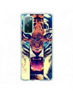 Coque Samsung Galaxy S20 Tigre Swag Croix Roar Tiger -...