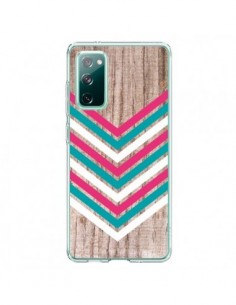 Coque Samsung Galaxy S20 Tribal Aztèque Bois Wood Flèche...